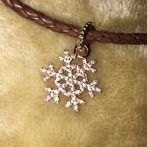 snowflake pandora charm
